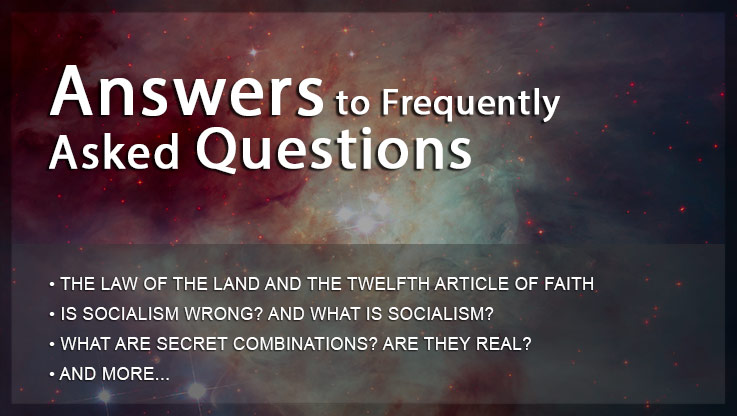 Answers to frequently asked lds freedom questions